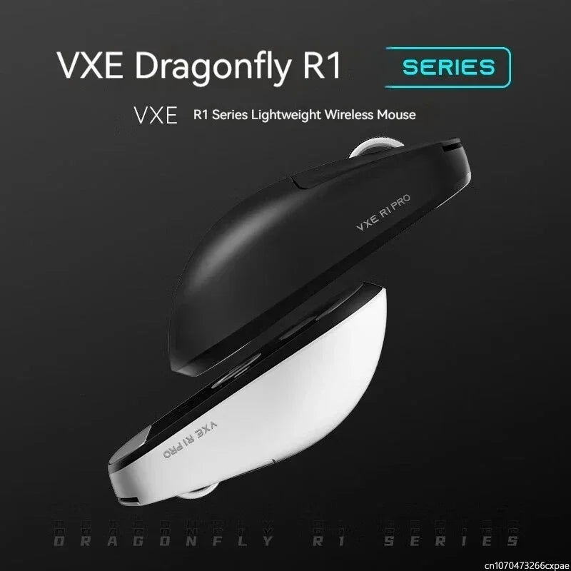 Ratón inalámbrico gaming VXE Dragonfly R1 Pro con sensor Paw3395, Nordic 52840, 2khz, Smart Speed X, baja latencia, para oficina y PC