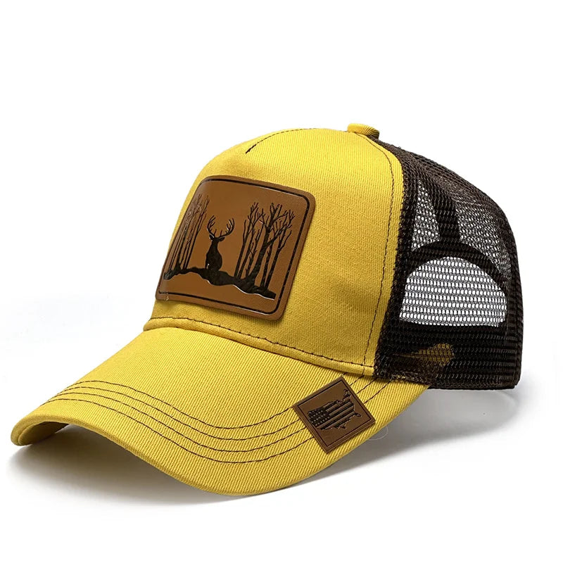 Fashion Leathers Luxury Baseball Caps Female Male Sport Visors Snapback Cap Sun Hat Gorras Hombre Designer Trucker Hat men cap