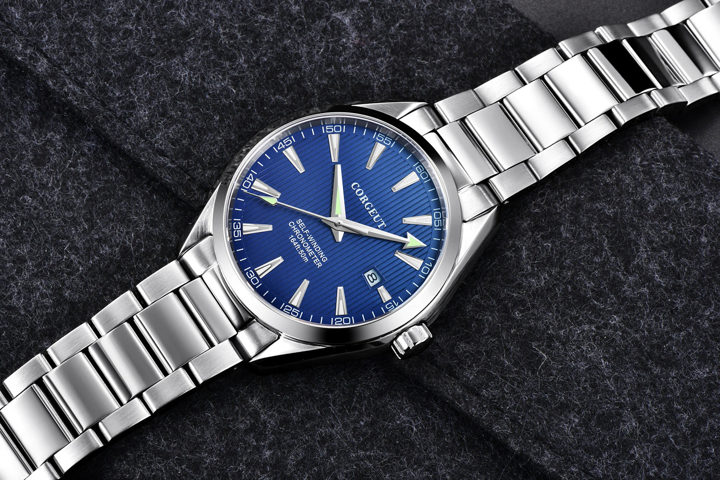 CORGEUT 41mm Luxury NH35 MOVEMENT Watch for Man Sapphire Glass Sport Clock Watch Automatic Relogio Masculino Mechanical Watches