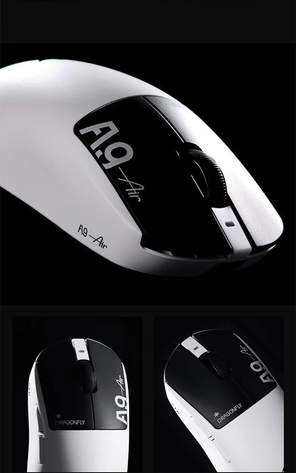 Mouse gaming wireless ATK Dragonfly A9 Ultimate A9 Air PAW3950 ultraleggero ergonomico e-sport per gamer FPS CSGO A9 Ultra
