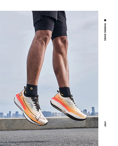 Xtep One Piece Model 2.0/1.0 Men Running Shoes  Autumn Comfortable Stability Cushion Rebound Racing Sneakers 876319110073