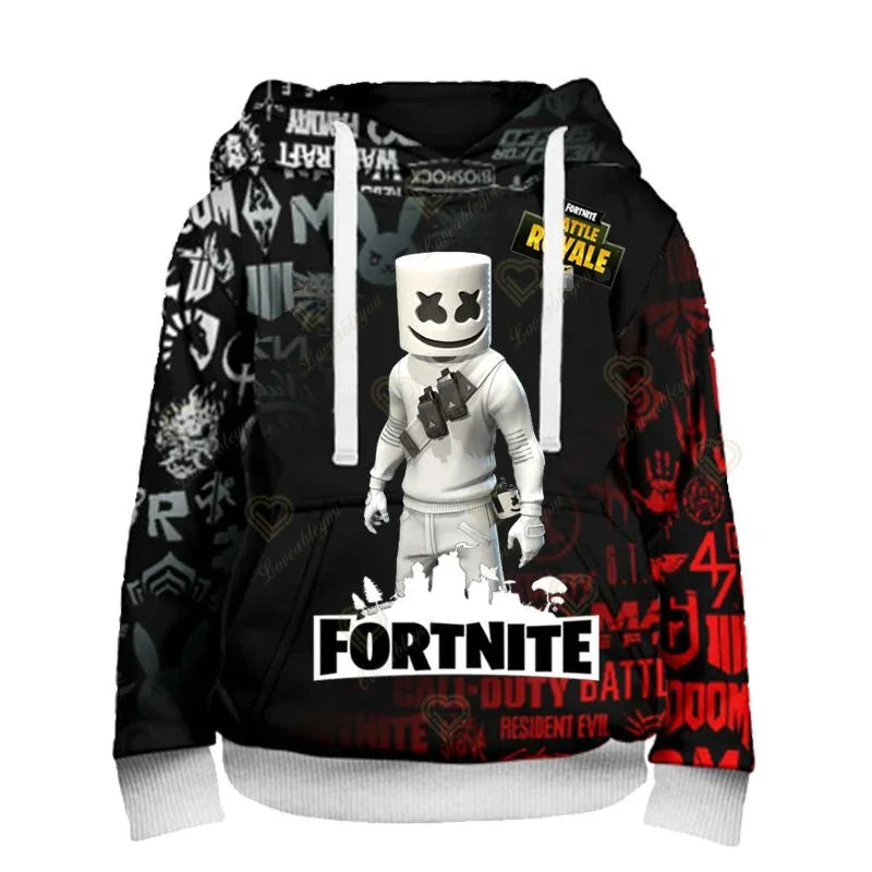 Felpe con cappuccio Fortnite Peely Print New Design, per uomo, donna e bambino, a maniche lunghe, stile casual streetwear