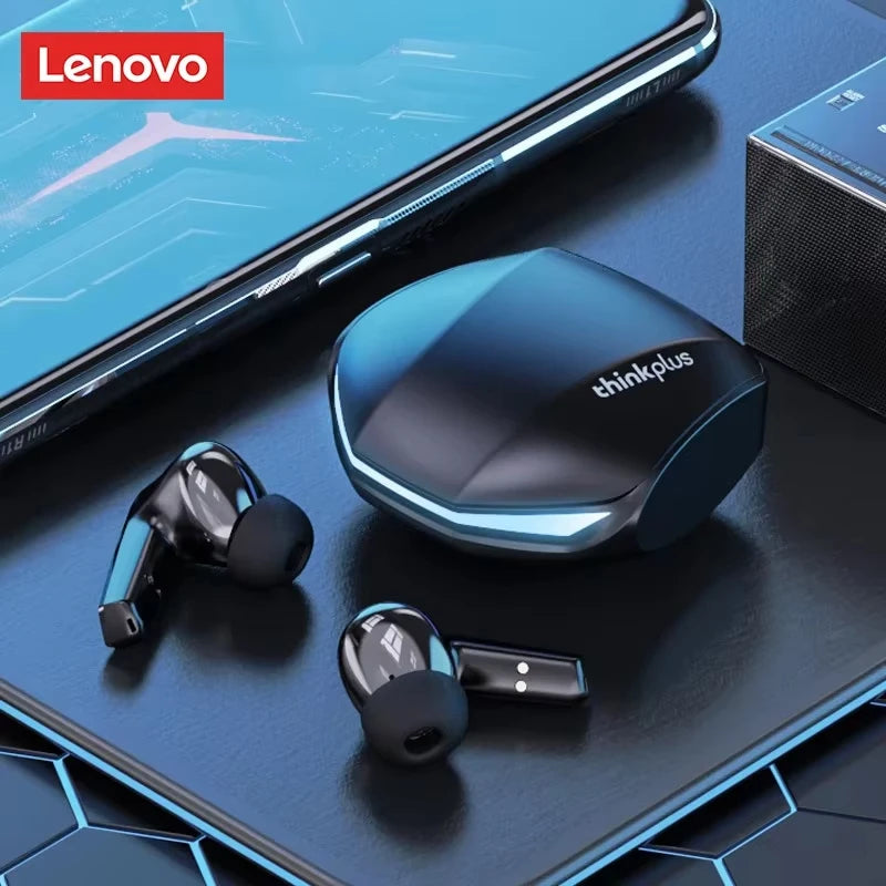 Auricolari wireless Lenovo GM2 Pro TWS Bluetooth 5.3 – Auricolari HD con controllo touch e microfono, cuffie sportive impermeabili