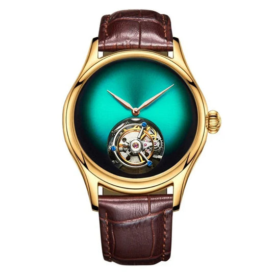 AESOP Flying Tourbillon Skeleton Watch For Men Mechanical Waterproof Mens Watches Top Brand Luxury Movement Stainless Steel 2025