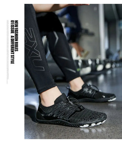 EOCENE men and women barefoot outdoor sports aqua shoes, quick-dry beach swimming fitness wading hiking cycling water sneakers