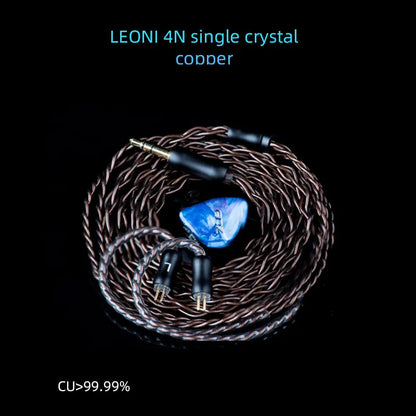 EPZ Q1 Pro Yunshuilan Wired HiFi Bass Earbuds IEM Gaming Earphones with Mic, 10mm Dual Magnetic Driver, Detachable 0.78mm 2-Pin Cable