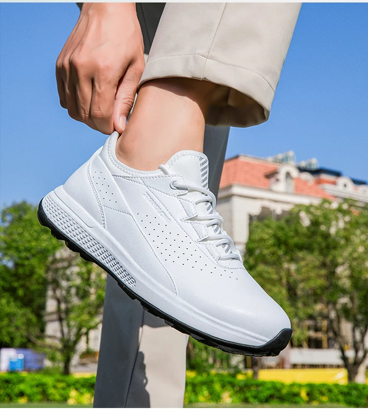 Golf Sports Shoes Men Waterproof high-Quality Leather Golf Competition Sports Shoes Formal Shoes Golf Course Men Training Shoes