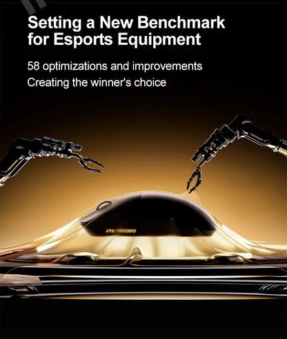 Mouse gaming wireless ATK Dragonfly A9 Ultimate A9 Air PAW3950 ultraleggero ergonomico e-sport per gamer FPS CSGO A9 Ultra