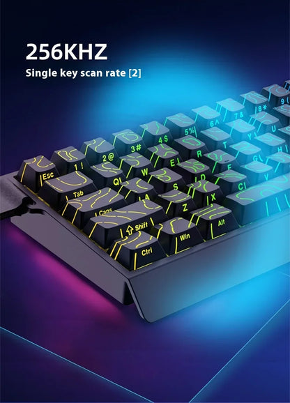 Tastiera meccanica IROK Carotmas Mercury68 con switch magnetici 8K, 68 tasti, RT 0.004mm, bassa latenza, gaming cablata personalizzata per PC, ideale come regalo