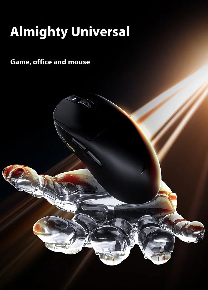 Ratón gaming inalámbrico ATK A9 Ultra Tri Mode 8K 53g ligero A9/A9 SE/A9 Plus/A9 Pro para PC e-sports, regalo personalizado