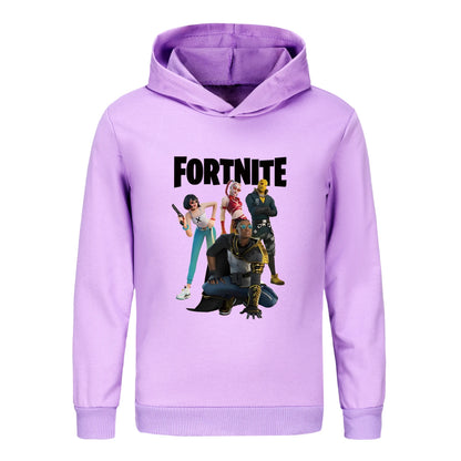 Felpa con cappuccio Fortnite per bambini, abbigliamento da principessa per bambine, abbigliamento moda per neonati, vestiti da maschietto, felpa primavera autunno, top per bambini 4403