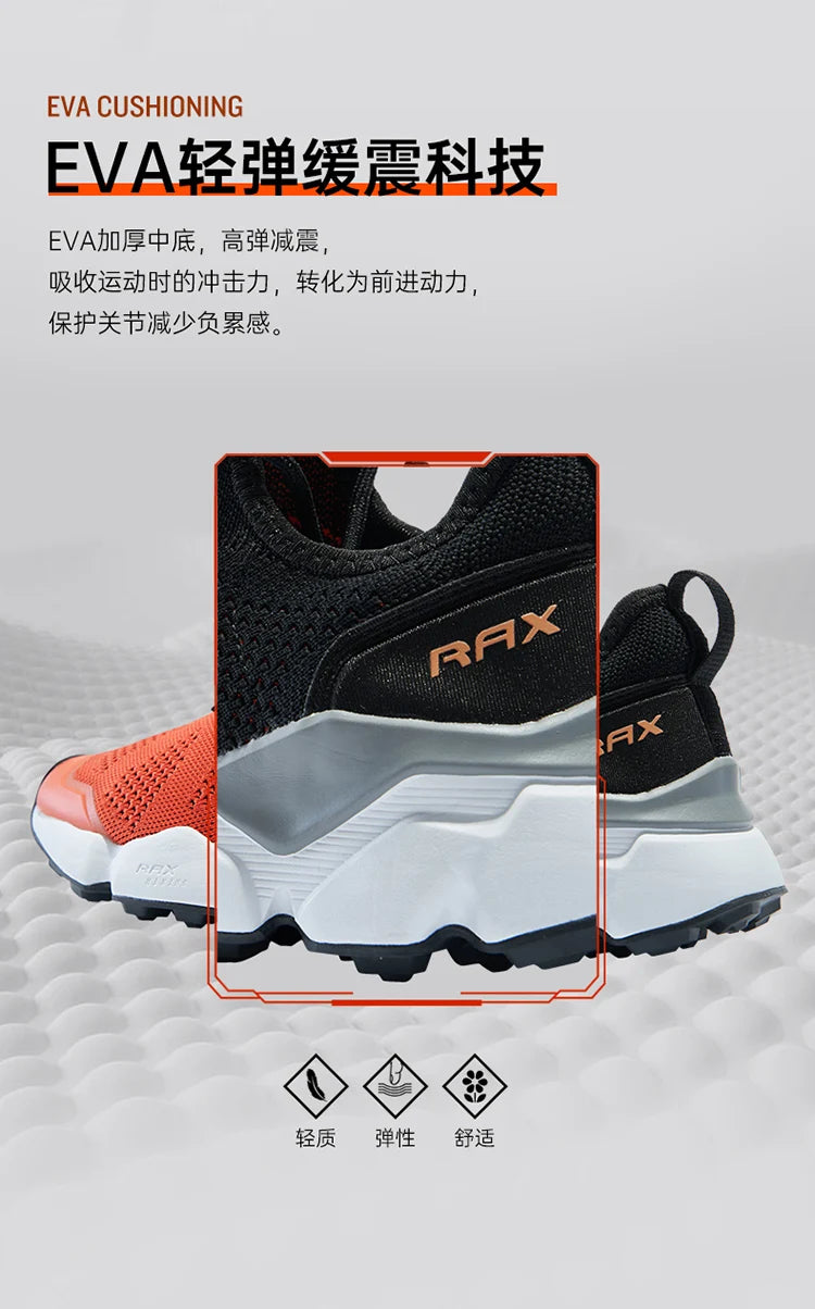 RAX Outdoor Breathable Hiking Shoes Men Lightweight Walking Trekking Wading Shoes Sport Sneakers Men Outdoor Sneakers Male