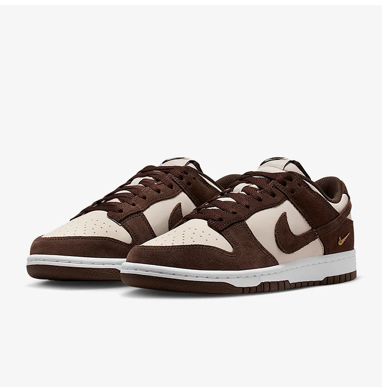 Sapatilhas desportivas Nike Dunk Low autênticas para mulher, de cano baixo, resistentes ao desgaste e respiráveis IO4244-102