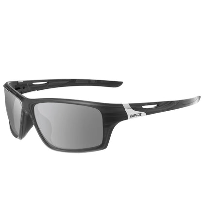 Kapvoe Polarisierte Angel-Sonnenbrille Radfahren Herren Damen UV400 Fahrradbrille Sportbrille Fahrradbrille MTB-Fahrradbrille
