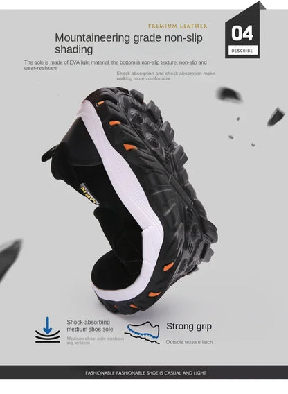 2024 Large Size 38-50 Outdoor Hiking Camping Running Jogging Casual Sports Shoes Waterproof, Anti-Slip and Breathable