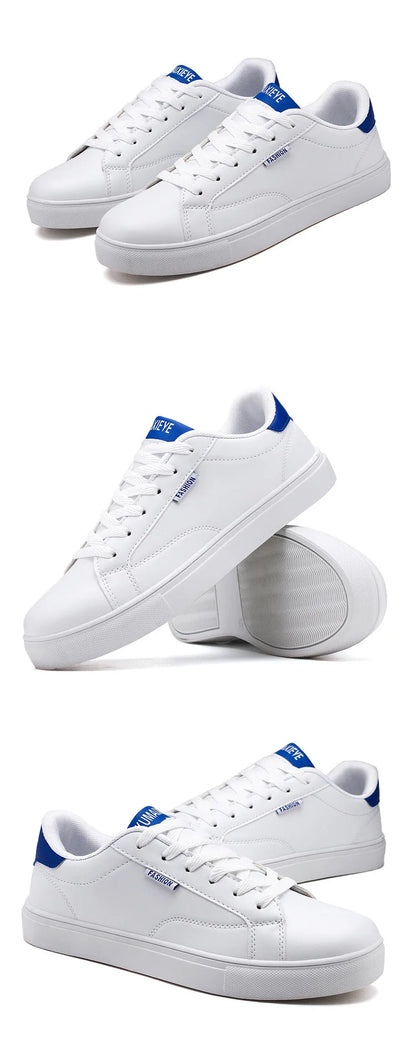Scarpe casual da skateboard da uomo, scarpe bianche per il tempo libero all’aperto, sneakers traspiranti da camminata, scarpe basse, scarpe da uomo 39-48