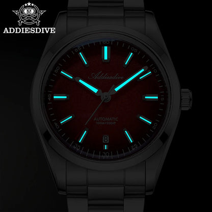 ADDIESDIVE 2026 New Luxury Personalized Watches 10BBar Bubble Mirror Glass Steel Analog Watches Super Luminous Mechanical Watch