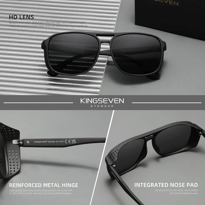 Lunettes de soleil polarisées de la marque KINGSEVEN, design classique, protection UV400, pour hommes et femmes, lunettes de sport et de plein air