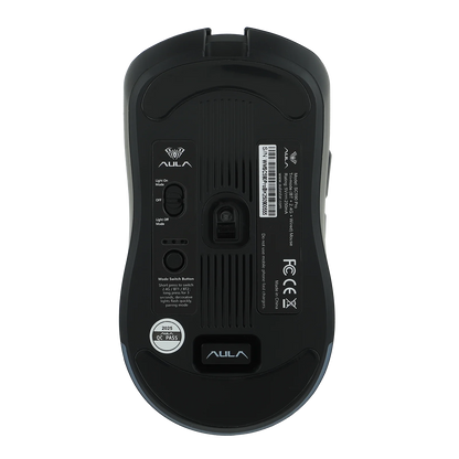 Ratón gaming AULA SC590 PRO con cable/Bluetooth/inalámbrico 2.4GHz, 20000 DPI y sensor PAW3311 con tasa de sondeo de 1000 para Win/Mac/gaming