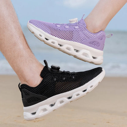 2026 Men Women Quick-Dry Wading Shoes Water Breathable AquaIn Upstream Antiskid Outdoor Sports Wearproof Beach Sneakers 39-46