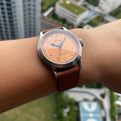 NEW Merkur Intaglio Watch 50m Skin Diver Watch Vintage Gray Mechanical Hand Watch 38mm Sapphire Relogio Masculino