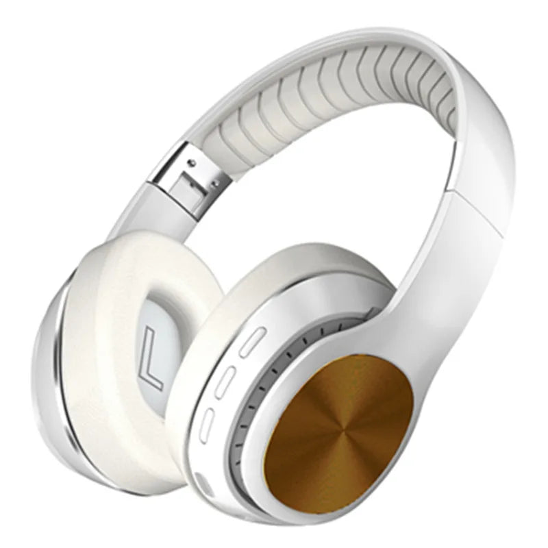 Casque VJ320 Bluetooth 5.0, écouteurs sans fil, stéréo 40 mm, pliable, autonomie 12h, carte TF, AUX pour musique, appels, voyages