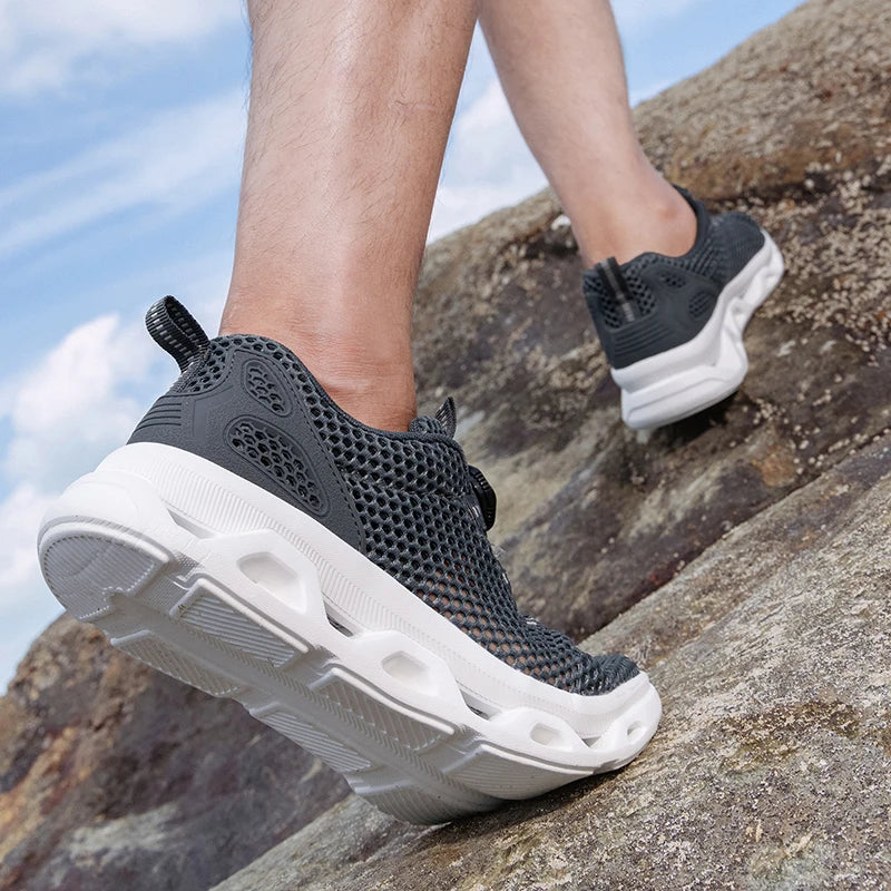 2026 Men Women Quick-Dry Wading Shoes Water Breathable AquaIn Upstream Antiskid Outdoor Sports Wearproof Beach Sneakers 39-46