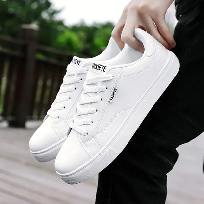 Scarpe casual da skateboard da uomo, scarpe bianche per il tempo libero all’aperto, sneakers traspiranti da camminata, scarpe basse, scarpe da uomo 39-48