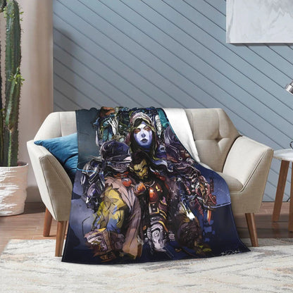 WOW World of Warcraft Arthas Retro Game Flannel Blanket  Super Warm Throw Blanket for Bedroom Camping Bedspread Sofa Bed Cover