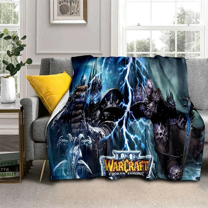 WOW Game World of Warcraft Gamer HD Blanket,Soft Throw Blanket for Home Bedroom Bed Sofa Picnic Travel Office Cover Blanket Kids