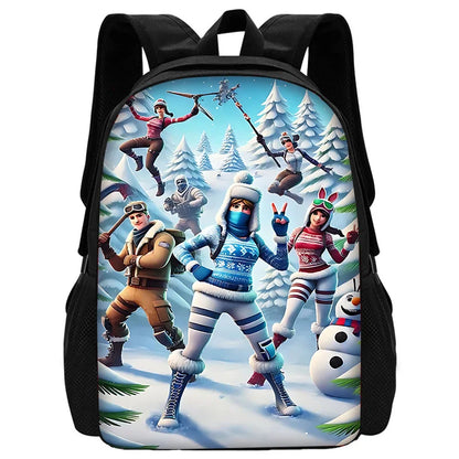 Mochila escolar infantil resistente para niño y niña, estilo shooter de videojuegos, regalo de cumpleaños para estudiantes, unisex, ideal para camping