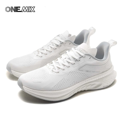 ONEMIX New Style Autumn Winter Men Running Shoes Ourdoor Jogging Cushioning Breathable Lightweight Elastic Sports Sneakers