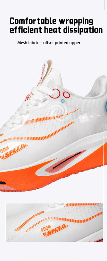 Scarpe da running con piastra in carbonio uomo donna, sneakers professionali da maratona e gara, traspiranti e leggere, per corsa su strada e allenamento