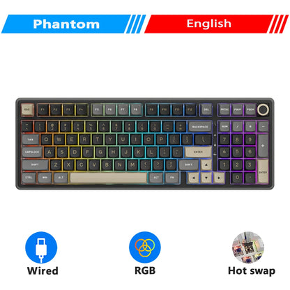 Tastiera meccanica cablata RK ROYAL KLUDGE R98Pro Gasket, 98 tasti, RGB, hot-swappable, pulsante pluggable, tastiera gamer con keycap PBT