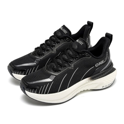 ONEMIX New Cushioning Running Shoes For Men Suitable for Heavy Runners Lace-Up Sports Women Non-slip Outdoor Athletic Male Sneakers