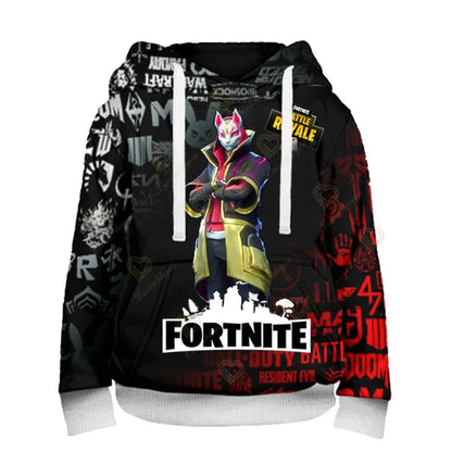 Felpe con cappuccio Fortnite Peely Print New Design, per uomo, donna e bambino, a maniche lunghe, stile casual streetwear