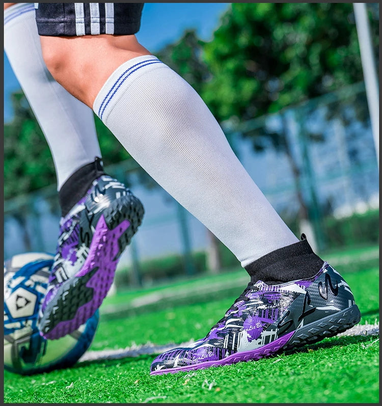 Tamanho 34-46 - Chuteiras de futebol para homem FG/TF, futsal, profissionais, unissexo, infantis, de treino, para exterior, para rapazes, ténis de futebol