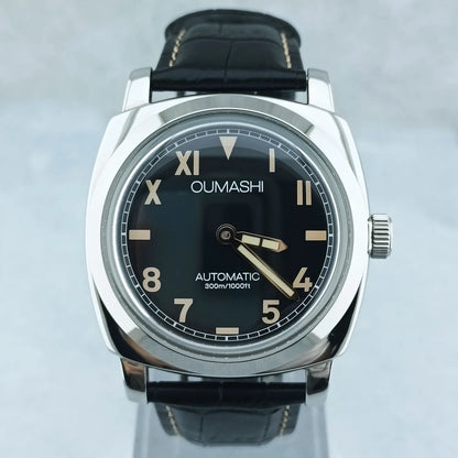 46mm Men's Watch Manual Winding Seagull ST3600 Movement Sapphire Glass Waterproof 316L Stainless Steels Custom Watch