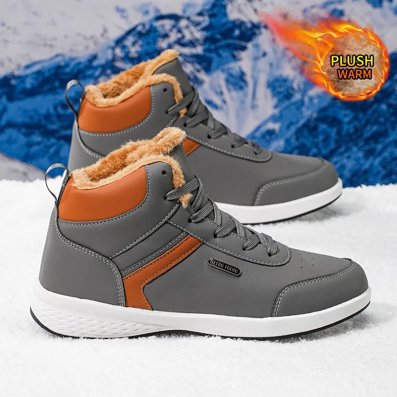 Bottes d'hiver neuves pour hommes et femmes, bottes de neige, bottes d'extérieur, antidérapantes, chaudes, en fourrure, baskets décontractées, bottines grande taille, chaussures de randonnée
