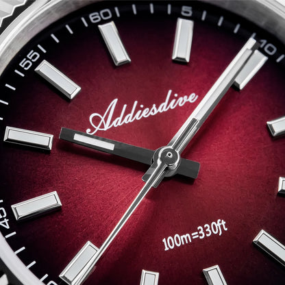 Orologio da uomo ADDIESDIVE AD2073 nuovo, vetro zaffiro, 36mm, VH31, quadrante sunburst, quarzo, impermeabile 10Bar, da immersione, luminoso