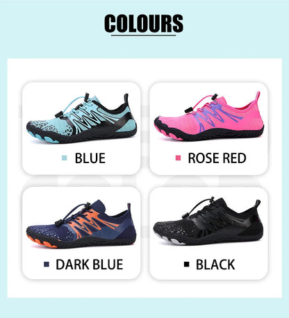 EOCENE men and women barefoot outdoor sports aqua shoes, quick-dry beach swimming fitness wading hiking cycling water sneakers