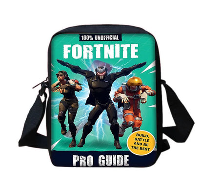 Mochila escolar infantil con bolso de hombro y estuches para lápices, bolsas escolares con diseño de juego popular F-FortniteS para niños y niñas, el mejor regalo