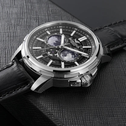 BORIAGE(BOAIJIUA) Orologio meccanico da uomo completamente automatico, design originale, impermeabile e luminoso
