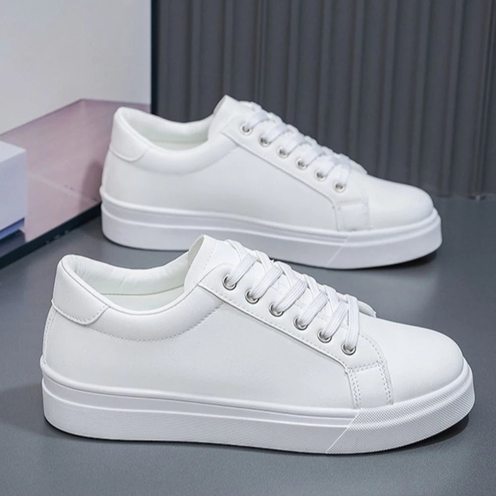 Zapatillas de moda para hombre, novedad muy vendida, blancas y modernas, deportivas y de ocio para estudiantes, versátiles para hombre