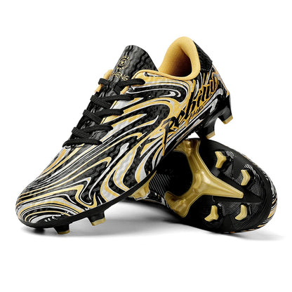 Chaussures de football pour hommes, modèle bas, avec crampons longs FG/TF, chaussures de football pour jeunes, ultra-légères, antidérapantes, pour entraînement sur gazon naturel, chaussures de sport.