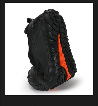 Zapatillas de senderismo para hombre, sin cordones, transpirables, para deportes al aire libre, escalada, trekking y running; antideslizantes, cómodas, calzado informal de jogging para hombre