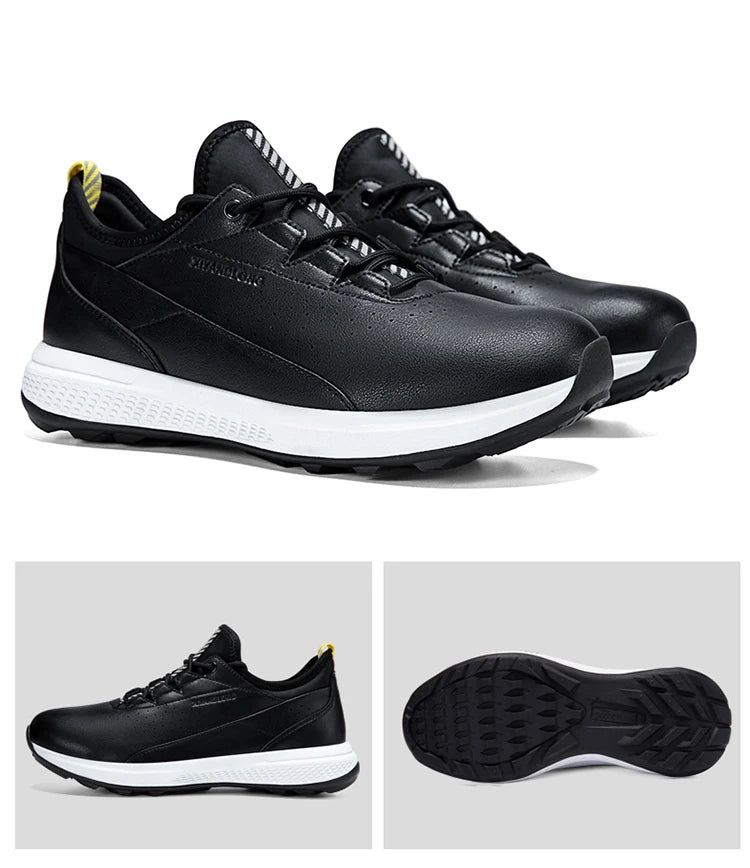 Golf Sports Shoes Men Waterproof high-Quality Leather Golf Competition Sports Shoes Formal Shoes Golf Course Men Training Shoes