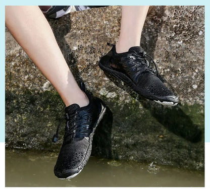 EOCENE men and women barefoot outdoor sports aqua shoes, quick-dry beach swimming fitness wading hiking cycling water sneakers