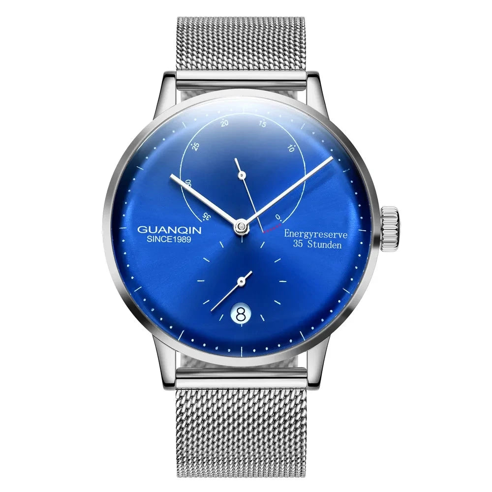 GUANQIN Mechanical Business Watch Men Luxury Brand Luminous Stainless Steel Strap Wrist Mens Automatic Watches Clock relogio BYR