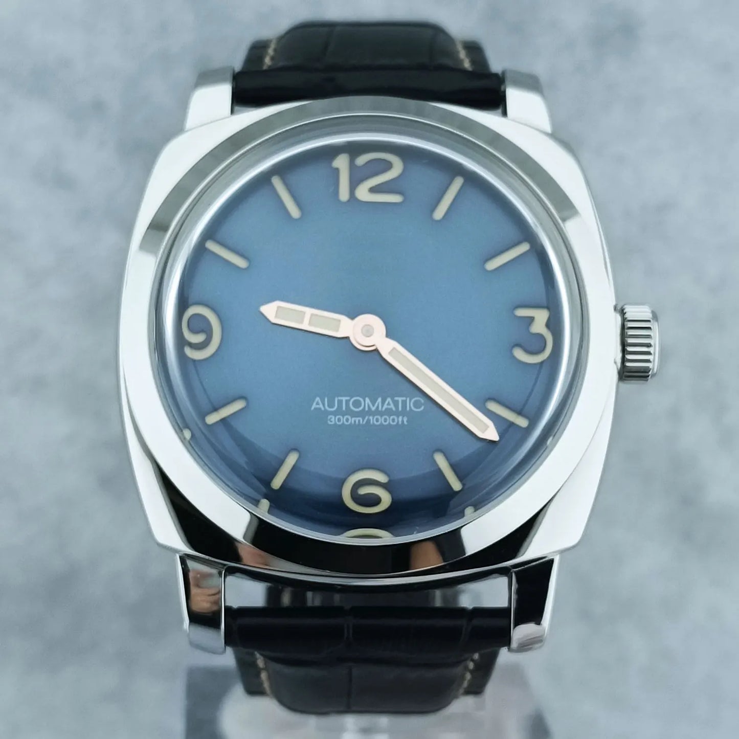 46mm Men's Watch Manual Winding Seagull ST3600 Movement Sapphire Glass Waterproof 316L Stainless Steels Custom Watch